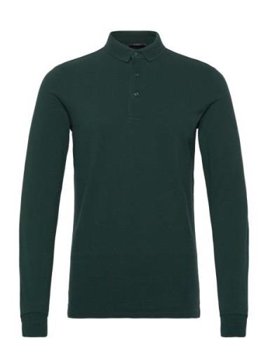 Long Sleeve Cotton Pique Polo Superdry Green