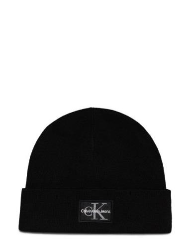 Mono Logo Patch Beanie Warm Calvin Klein Black