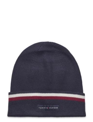 Th Corp Love Solid Stripe Beanie Tommy Hilfiger Navy