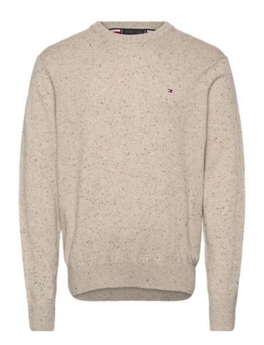 Pima Org Ctn Cashmere Crew Neck Tommy Hilfiger Beige