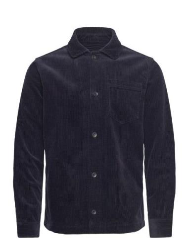 Layton Corduroy Overshirt Les Deux Navy