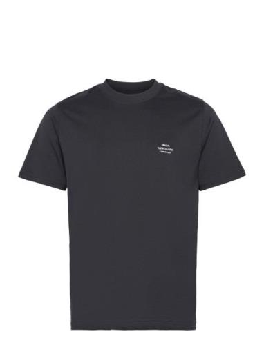 Cotton Jersey Frode Emb Logo Tee Mads Nørgaard Black