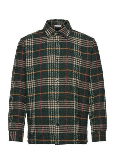 Kaleb Check Overshirt Les Deux Green