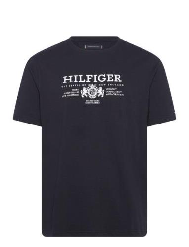 Hilfiger Crest Emrbo Tee Tommy Hilfiger Navy