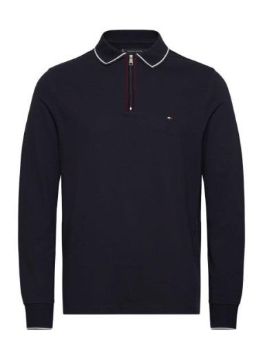 Ls Zip Rwb Detail Reg Polo Tommy Hilfiger Navy