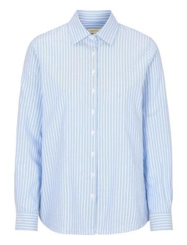 Elsa Striped Oxford Shirt Newhouse Blue