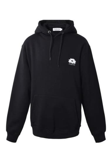 Hoodie W/Back Print Hound Black