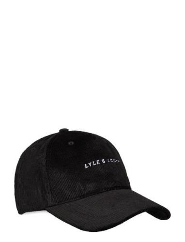 Embroidered Cord Cap Lyle & Scott Black