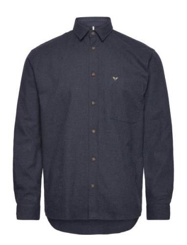 Frank Flannel Shirt Fat Moose Navy