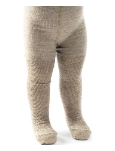 Wool Tights, Powder Smallstuff Beige