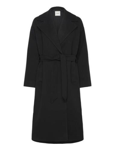 Slrubie Belted Coat Soaked In Luxury Black