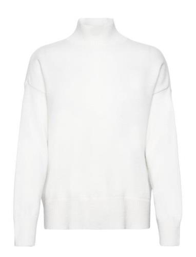 Superfine Lambswool Stand Collar GANT White