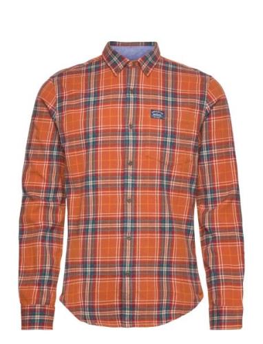 L/S Cotton Lumberjack Shirt Superdry Orange