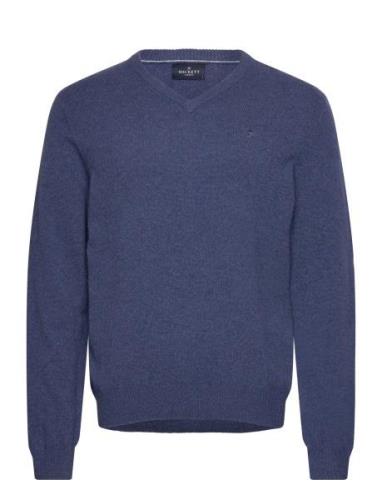 Lambswool V Neck Hackett London Navy