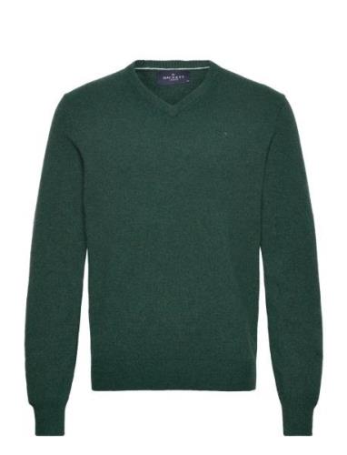 Lambswool V Neck Hackett London Green