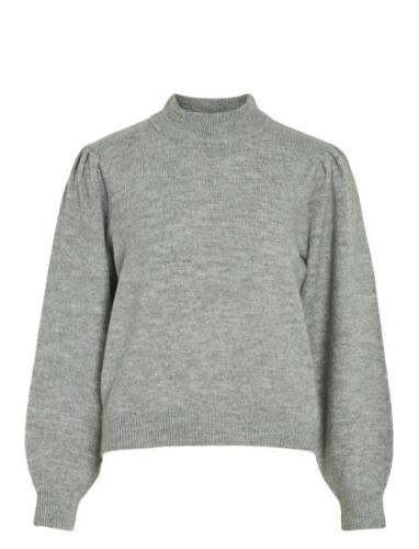 Vimonica L/S O-Neck Knit Top/Pb Vila Grey