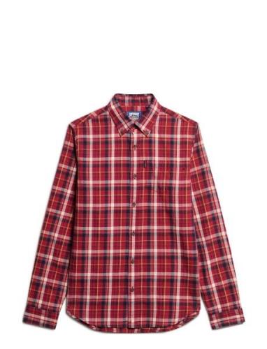 Vintage Check Shirt Superdry Red