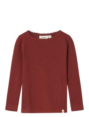 Nmfrachel Nes Ls Slim Top Hea Lil Lil'Atelier Red