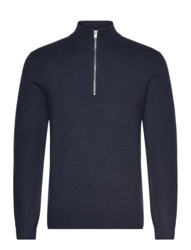 Ecovero Half Zip Knit Lindbergh Navy