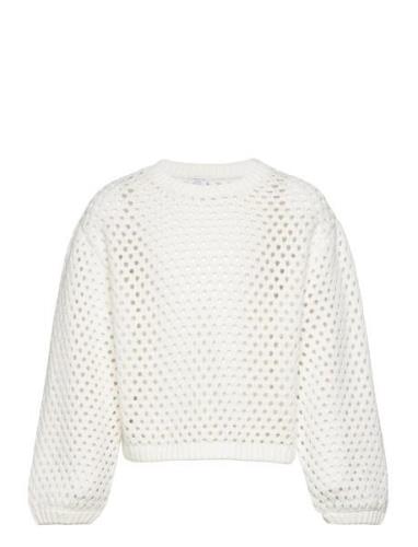 Sweater Mesh Knit Lindex White