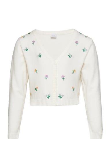 Cardigan Flower Embroidery Lindex White