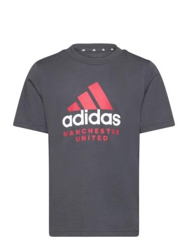 Manchester United Fc Kids Tee Adidas Performance Grey