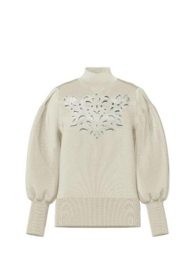 Yasfiraz Ls Knit Pullover S. YAS Cream