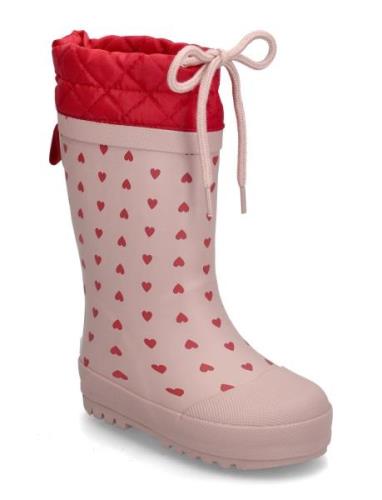 Rainboots With Woollining ANGULUS Pink