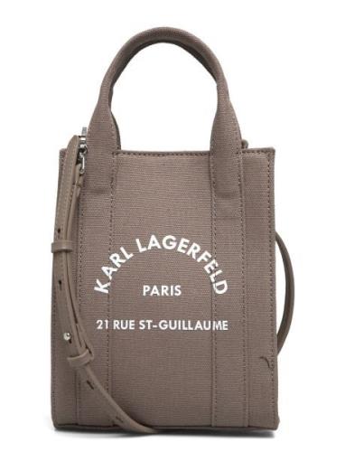 Rsg Square Small Tote Karl Lagerfeld Brown