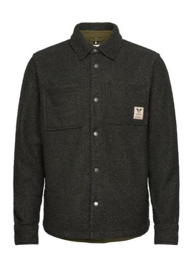 Ace Boucle Overshirt Fat Moose Khaki