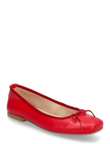 Biaemily Karré Ballerina Smooth Leather Bianco Red