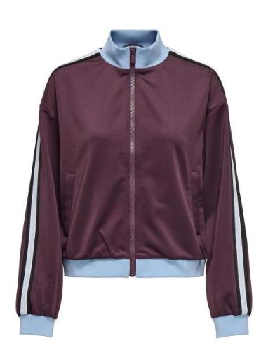 Onlwarm Up X Track Zip Jacket Pnt ONLY Burgundy