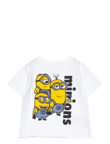 Nmmjule Minions Nreg Ss Top Box Sky Name It White