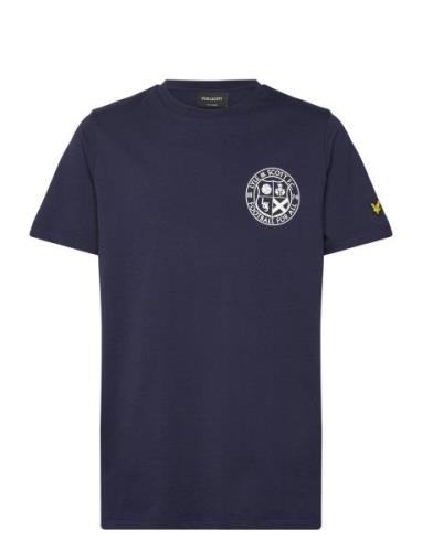 Football Logo T-Shirt Lyle & Scott Navy