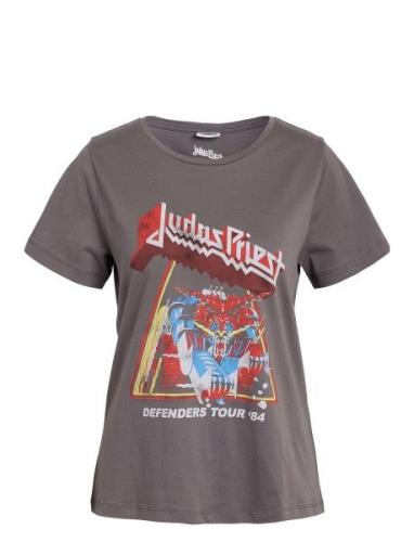 Nmnate Judas Priest S/S T-Shirt Jrs Fwd NOISY MAY Grey