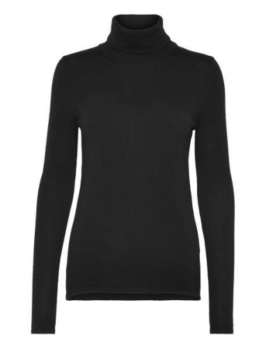 Rmwsofia Wool Ls Roll-Neck Knit RM By Rosemunde Black