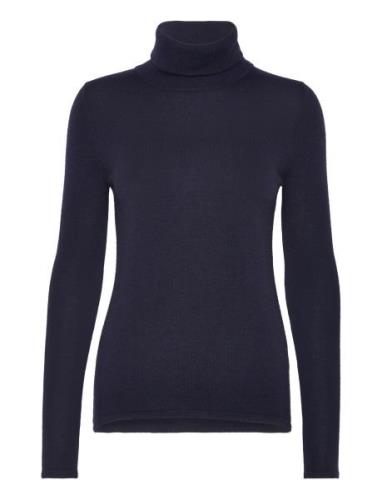 Rmwsofia Wool Ls Roll-Neck Knit RM By Rosemunde Navy