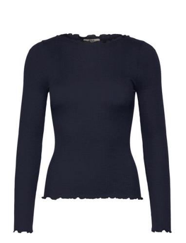 Rmwbalta Modal Ls Boatneck Blouse RM By Rosemunde Navy