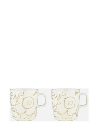 Piirto Unikko Mug 4Dl 2 Pcs Marimekko Home Gold