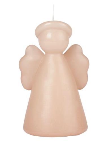 Angel Sculpture Candle Broste Copenhagen Pink