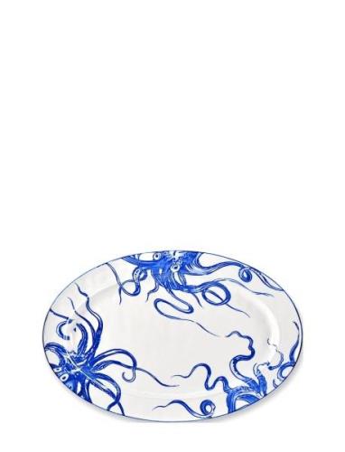 Seafruit Oval Plate Familianna Blue