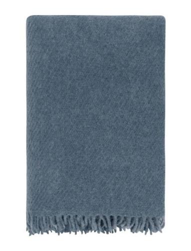 Falketind Wool Blanket Høie Of Scandinavia Blue