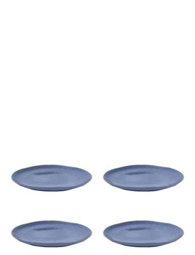 Björk - Blue St Ware Lunch Plate 23 Cm 4 Pcs Brown Box Aida Blue