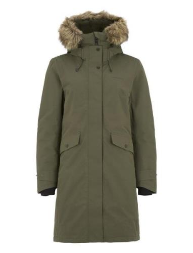 Emma Wns Parka Didriksons Khaki