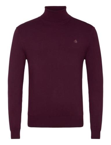 Turtleneck Viscose Sweater Scotch & Soda Burgundy