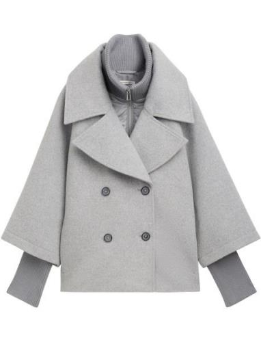 Padded Cape Jacket Tom Tailor Grey