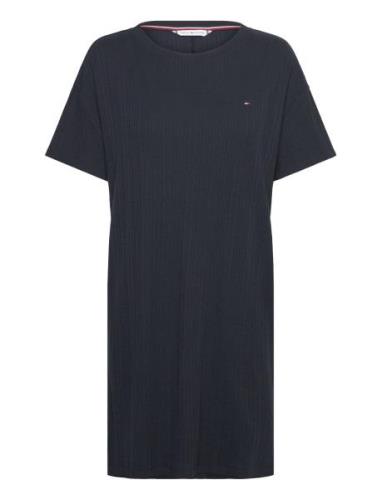 Ss Rib Jersey Nightdress Tommy Hilfiger Navy