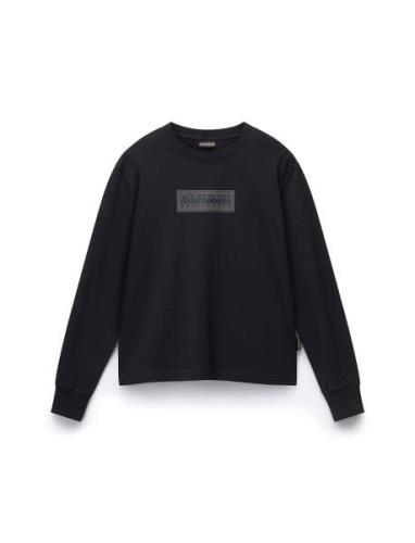 Box Logo Long Sleeve T-Shirt Napapijri Black