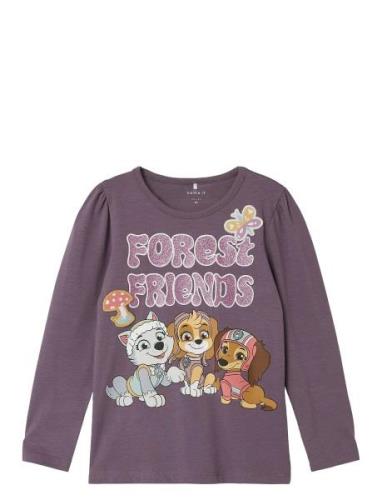 Nmfsusanne Pawpatrol Ls Top Box Cplg Name It Purple