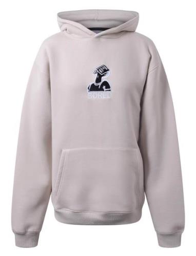 Hoodie W/Embroidery Hound Beige